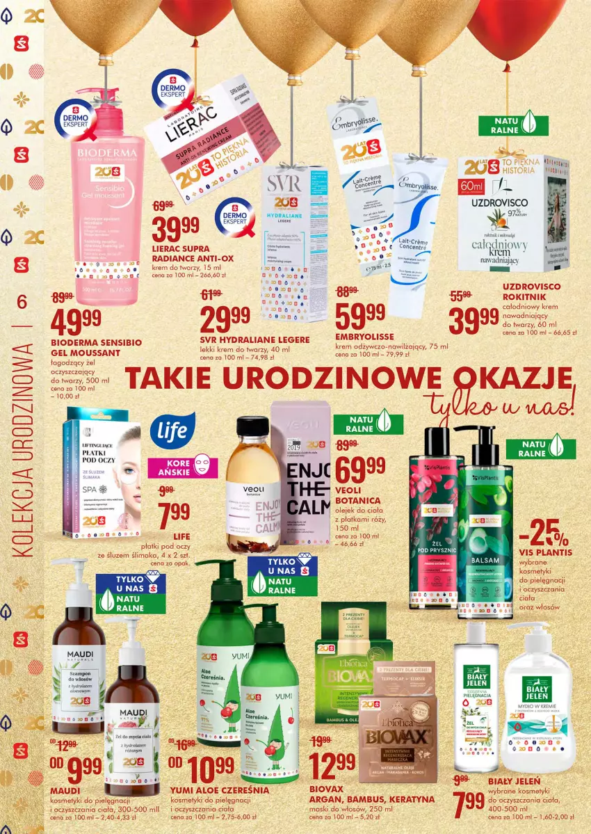 Gazetka promocyjna Super Pharm - Gazetka - ważna 29.11 do 12.12.2021 - strona 6 - produkty: Biały Jeleń, Bioderma, Biovax, Embryolisse, Fa, Hydrolat, Krem do twarzy, LG, Lierac, Olej, Olejek do ciała, Róża, SVR, Szampon