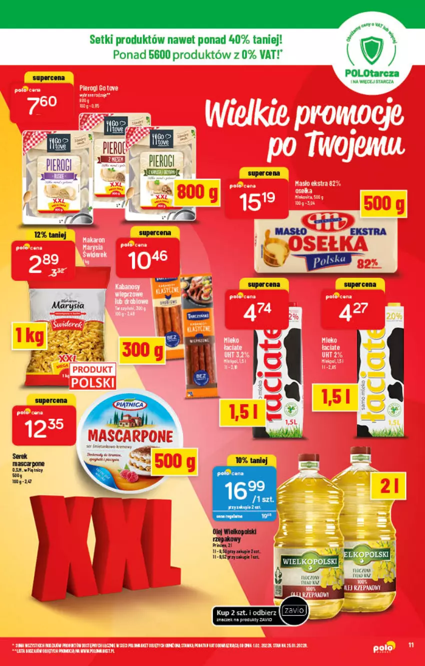 Gazetka promocyjna PoloMarket - Gazetka pomocyjna - ważna 02.02 do 08.02.2022 - strona 11 - produkty: Masło, Olej, Pierogi, Ser, Serek