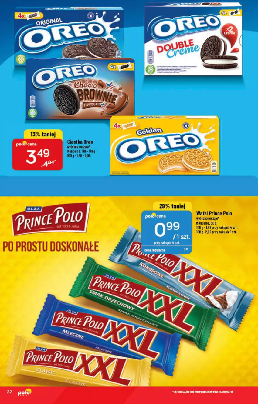 Gazetka promocyjna PoloMarket - Gazetka pomocyjna - ważna 02.02 do 08.02.2022 - strona 22 - produkty: Ciastka, Oreo, Prince Polo