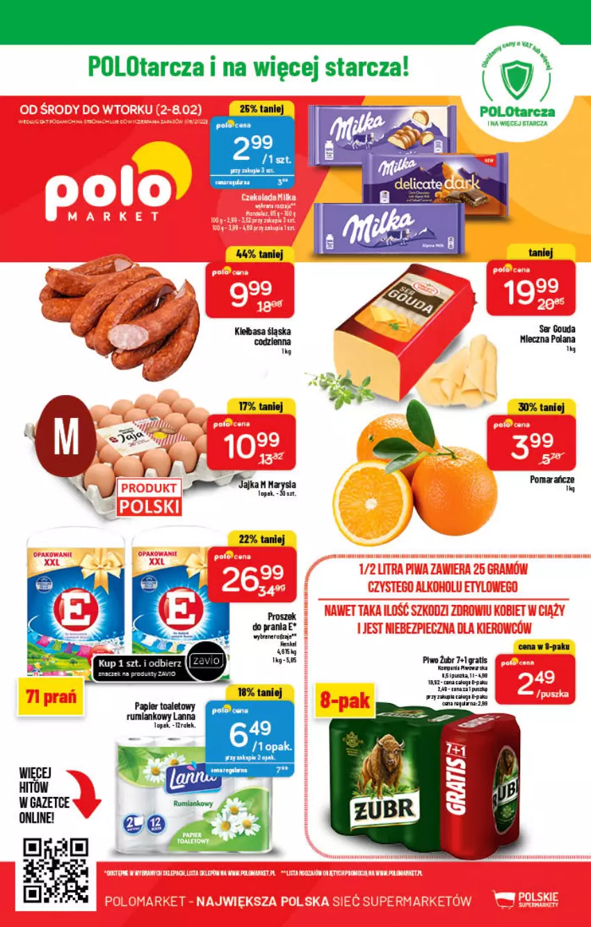 Gazetka promocyjna PoloMarket - Gazetka pomocyjna - ważna 02.02 do 08.02.2022 - strona 50 - produkty: Gouda, Gra, LANA, Papier, Papier toaletowy, Piwo, Proszek do prania, Rum, Ser