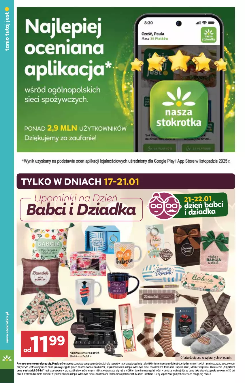 Gazetka promocyjna Stokrotka - Market - ważna 15.01 do 21.01.2026 - strona 14 - produkty: Mięso, Optima, Owoce, Warzywa