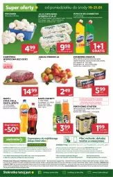 Gazetka promocyjna Stokrotka - Market - Gazetka - ważna od 21.01 do 21.01.2026 - strona 21 - produkty: Piwa, Piwo, Piec, Domestos, Krakus, Warzywa, Ser, JBL, Gra, Telefon, Jaja, Karkówka wieprzowa, O nas, Coca-Cola, Dres, Optima, Płyn do wc, Fanta, Owoce, König, Wagi, Sprite, Napój, Jaja z wolnego wybiegu, Mięso, Jabłka, Fa