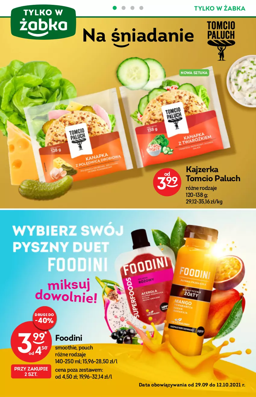 Gazetka promocyjna Żabka - ważna 13.10 do 31.10.2021 - strona 26 - produkty: Kajzerka, Kosz, Smoothie