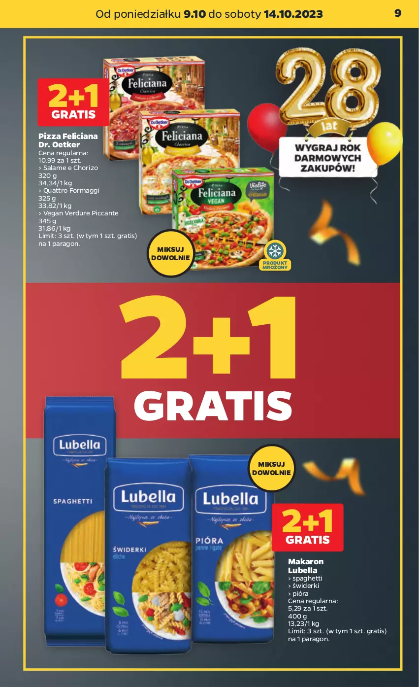 Gazetka promocyjna Netto - Artykuły spożywcze - ważna 09.10 do 14.10.2023 - strona 9 - produkty: Bell, Bella, Dr. Oetker, Feliciana, Gra, Lubella, Maggi, Makaron, Pizza, Spaghetti