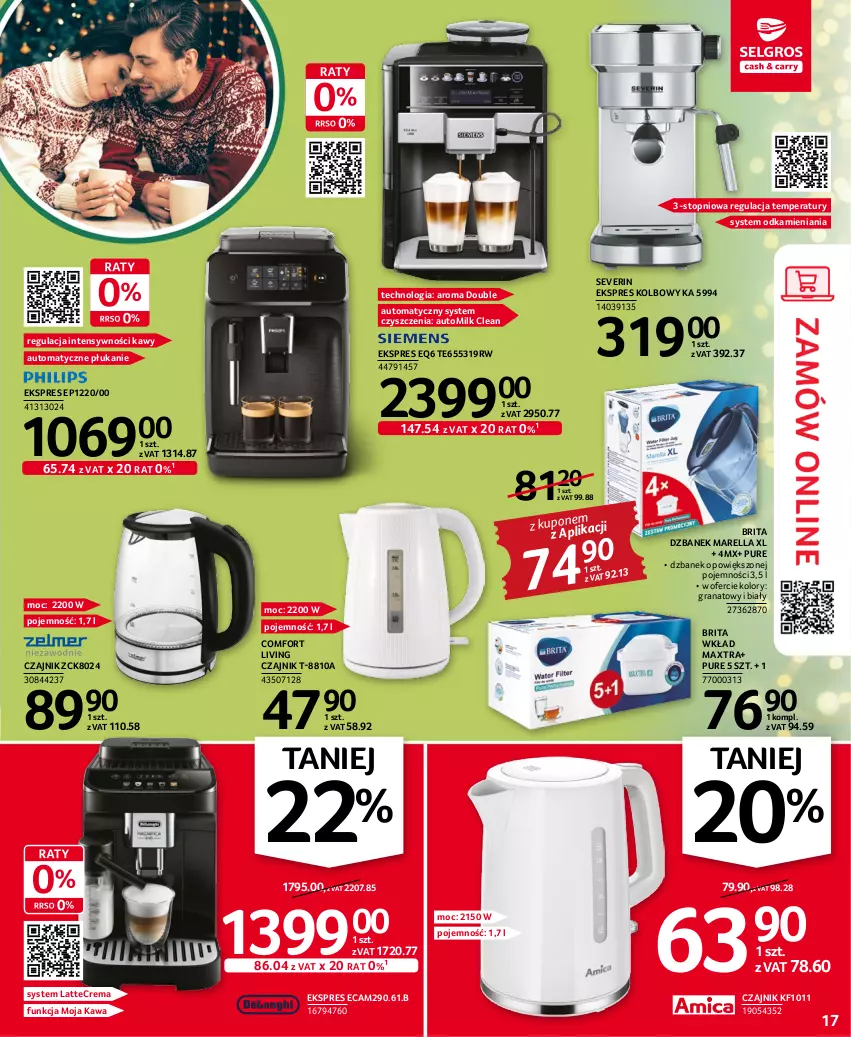 Gazetka promocyjna Selgros - Oferta przemysłowa - ważna 17.11 do 30.11.2022 - strona 17 - produkty: Brit, Brita, Czajnik, Dzbanek, Gra, Granat, Kawa, Pur, Top