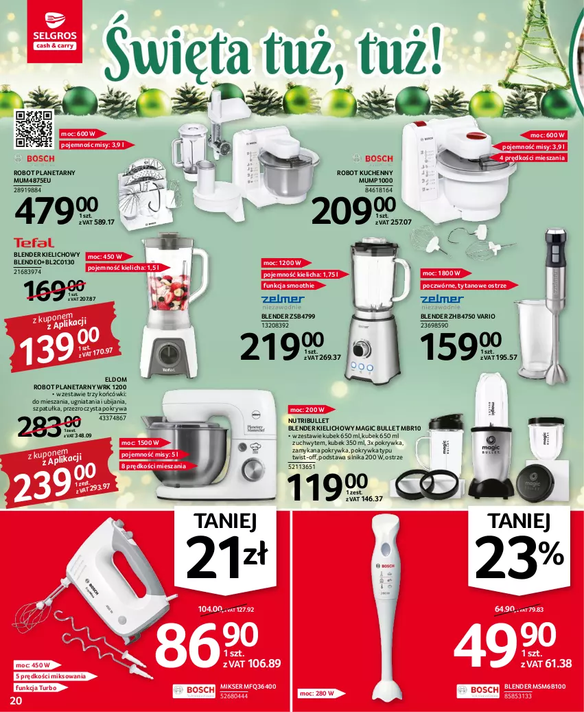 Gazetka promocyjna Selgros - Oferta przemysłowa - ważna 17.11 do 30.11.2022 - strona 20 - produkty: Blender, Kubek, Mikser, Pokrywa, Robot, Robot planetarny, Ser, Smoothie, Szpatułka, Tytan