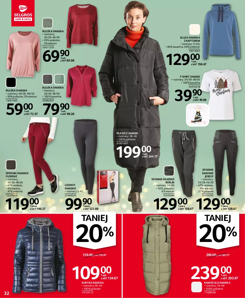 Gazetka promocyjna Selgros - Oferta przemysłowa - ważna 17.11 do 30.11.2022 - strona 32 - produkty: Bluza, Gin, Kamizelka, Kurtka, Lorenz, Płaszcz, Spodnie, T-shirt, Wełna