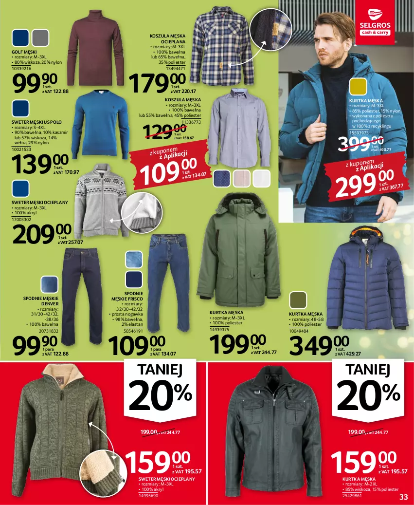 Gazetka promocyjna Selgros - Oferta przemysłowa - ważna 17.11 do 30.11.2022 - strona 33 - produkty: Kosz, Koszula, Kurtka, LANA, Spodnie, Sweter, Wełna