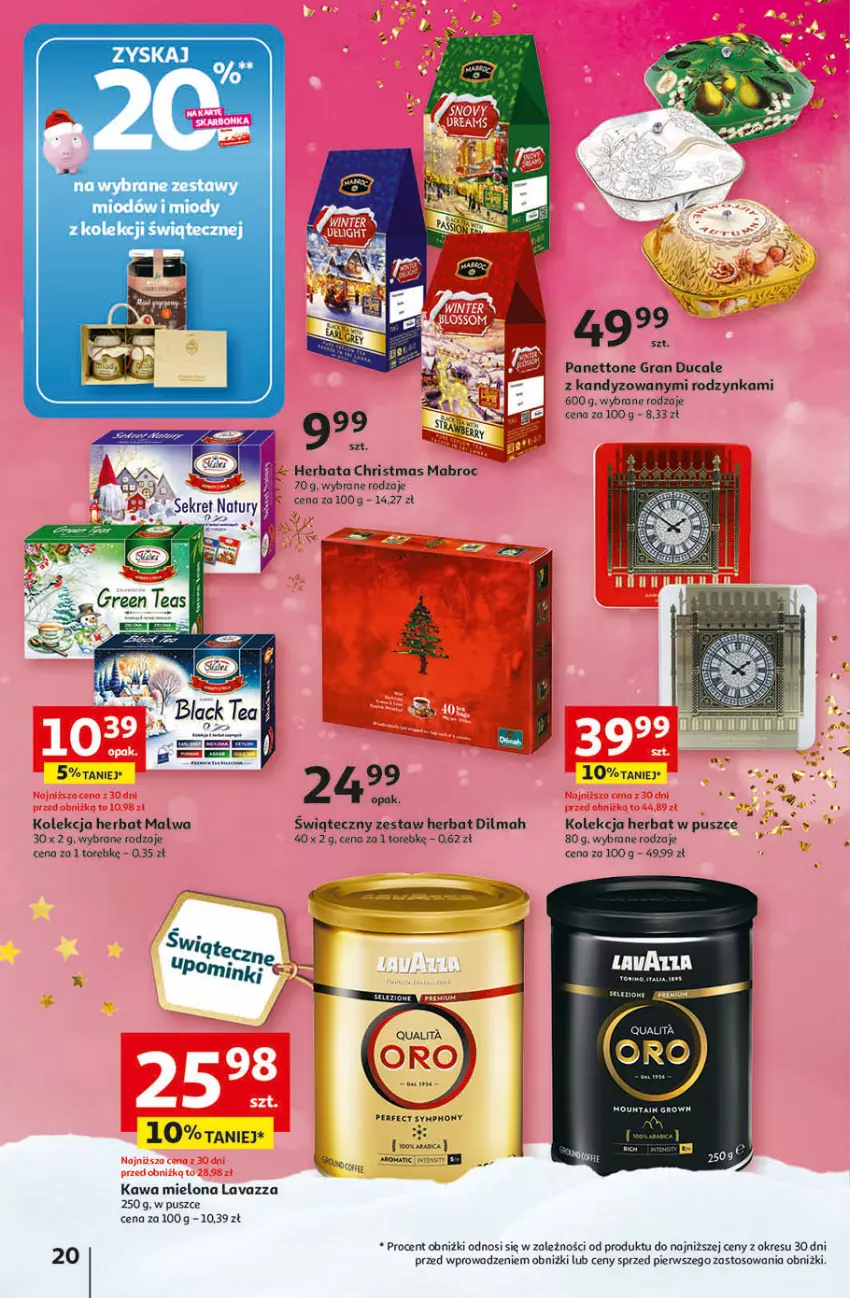 Gazetka promocyjna Auchan - Gazetka Magia Świąt Część 4 Hipermarket Auchan - ważna 07.12 do 13.12.2023 - strona 20 - produkty: Dilmah, Fa, Gra, Kawa, Kawa mielona, Kret, Lavazza