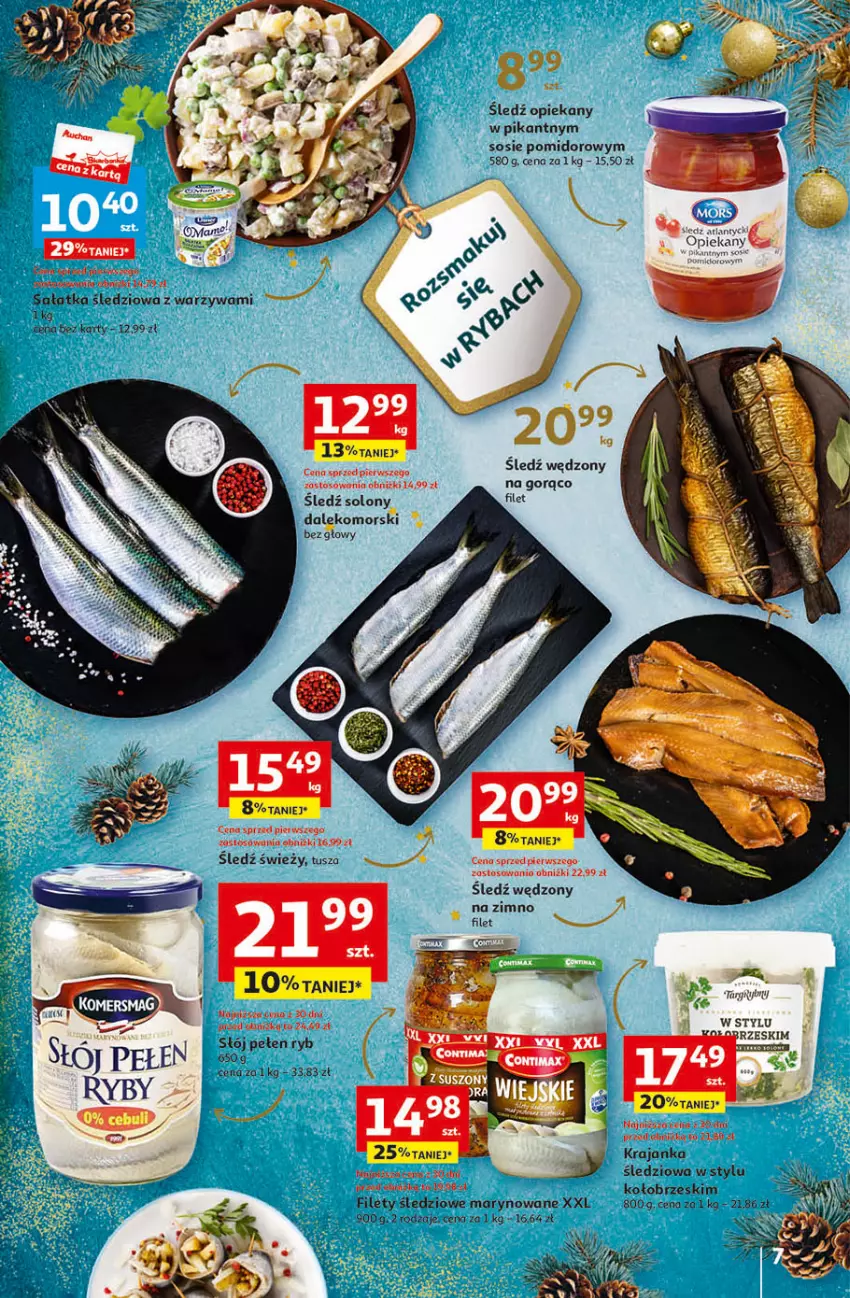 Gazetka promocyjna Auchan - Gazetka Magia Świąt Część 4 Hipermarket Auchan - ważna 07.12 do 13.12.2023 - strona 7 - produkty: LANA, Sałat, Sałatka, Sos, Tusz, Warzywa