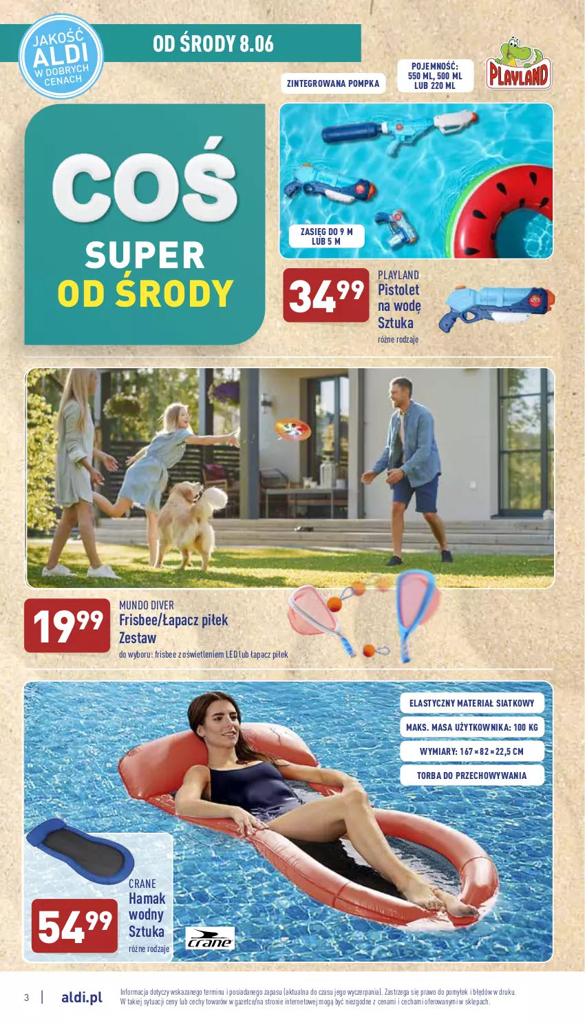 Gazetka promocyjna Aldi - Zaplanuj zakupy wcześniej - ważna 08.06 do 11.06.2022 - strona 3 - produkty: Hama, Pistolet, Pompka, Torba