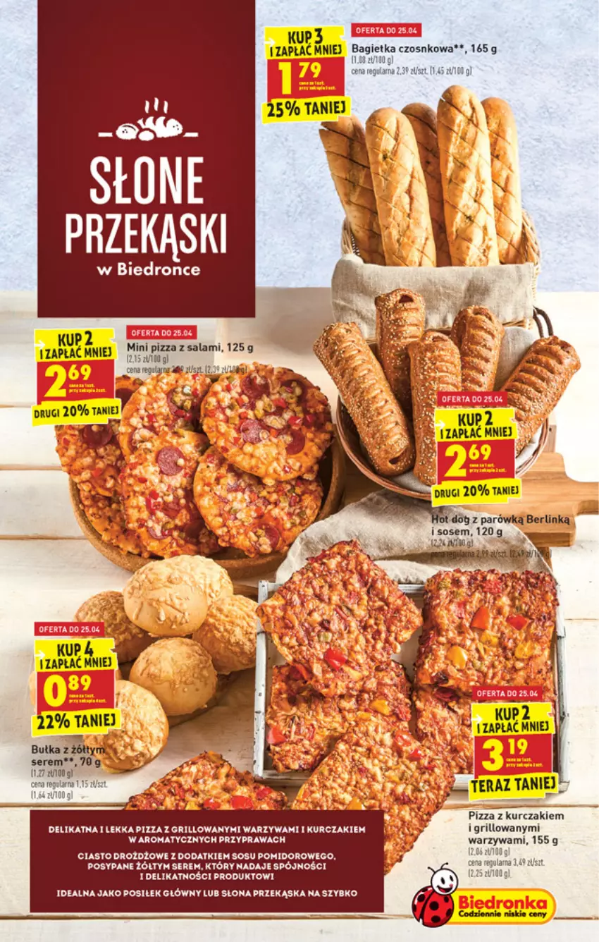 Gazetka promocyjna Biedronka - W tym tygodniu - ważna 22.04 do 28.04.2021 - strona 11 - produkty: Bagietka, Bagietka czosnkowa, Grill, Kurczak, Pizza, Ser, Sos, Tera, Warzywa