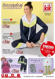 Gazetka promocyjna Kik - Gazetka - ważna od 31.01 do 31.01.2024 - strona 1 - produkty: Por, Mata do jogi, Tran, Sport, Spodnie, Spodnie sportowe, Bluza