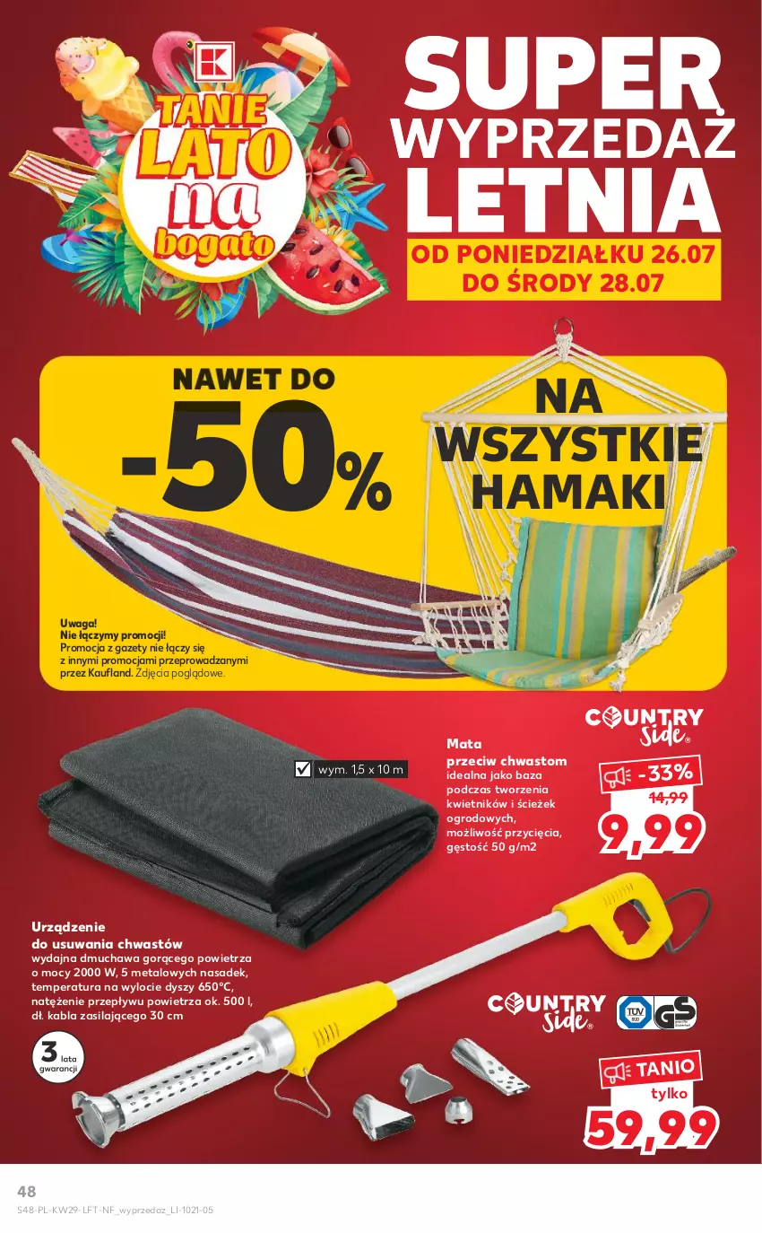 Gazetka promocyjna Kaufland - OFERTA TYGODNIA - ważna 22.07 do 28.07.2021 - strona 48 - produkty: Hama, Kwietnik, Waga