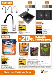 Gazetka promocyjna Obi - Gazetka OBI - Gazetka - ważna od 06.05 do 06.05.2025 - strona 12 - produkty: Stół warsztatowy, Naświetlacz LED, Top, Por, Drabina, Bateria kuchenna, Zlew, Kuchnia, Stół, Zlewozmywak, Regał, Naświetlacz, Syfon, Bateria, Reflektor, Lazur, Regał metalowy, Dulux, Lakier, Listwa, Fa