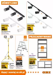 Gazetka promocyjna Obi - Gazetka OBI - Gazetka - ważna od 06.05 do 06.05.2025 - strona 13 - produkty: Stół warsztatowy, Naświetlacz LED, Top, Por, Drabina, Bateria kuchenna, Zlew, Kuchnia, Stół, Zlewozmywak, Regał, Naświetlacz, Syfon, Bateria, Reflektor, Lazur, Regał metalowy, Dulux, Lakier, Listwa, Fa
