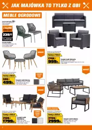 Gazetka promocyjna Obi - Gazetka OBI - Gazetka - ważna od 06.05 do 06.05.2025 - strona 2 - produkty: Sok, Puf, Stolik, Stół, Sofa, Sznurek, Krzesło, Fotel, Alcon, Pokrowiec, Meble, Fa