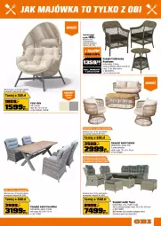 Gazetka promocyjna Obi - Gazetka OBI - Gazetka - ważna od 06.05 do 06.05.2025 - strona 3 - produkty: Sok, Puf, Stolik, Stół, Sofa, Sznurek, Krzesło, Fotel, Alcon, Pokrowiec, Meble, Fa