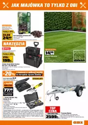 Gazetka promocyjna Obi - Gazetka OBI - Gazetka - ważna od 06.05 do 06.05.2025 - strona 9 - produkty: Top, Sok, Ser, Por, Kora ogrodowa, Kosz, Warka, Wkręt, Kasza, Nawóz, Kosiarka, Akumulator