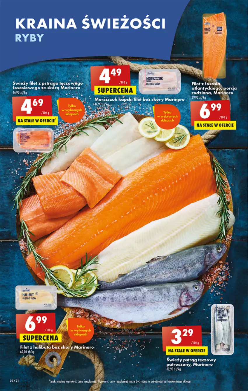 Gazetka promocyjna Biedronka - Gazetka - Biedronka.pl - ważna 26.01 do 01.02.2023 - strona 20 - produkty: Fa, Halibut, Pstrąg, Pstrąg tęczowy, Rura, Ser, Sok, Sos