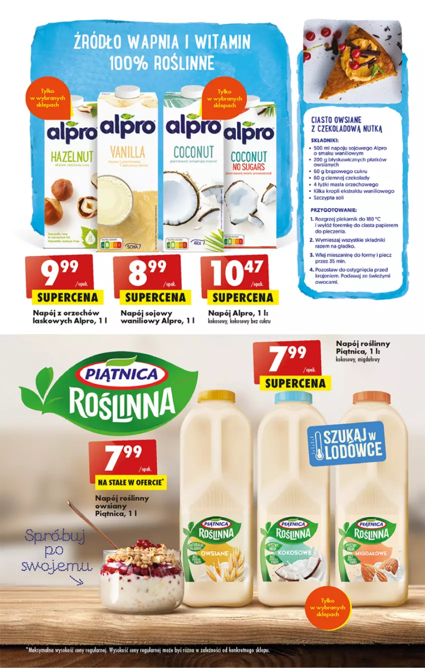 Gazetka promocyjna Biedronka - Gazetka - Biedronka.pl - ważna 26.01 do 01.02.2023 - strona 27 - produkty: Alpro, Kokos, Napój, Napój roślinny, Piątnica, Piec