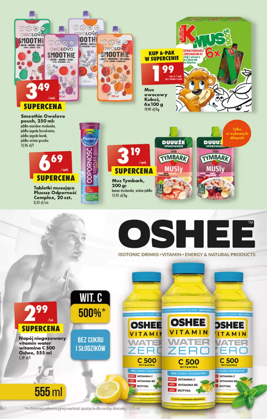 Gazetka promocyjna Biedronka - Gazetka - Biedronka.pl - ważna 26.01 do 01.02.2023 - strona 35 - produkty: Mus, Oshee, Por, Smoothie, Tablet, Tabletki musujące, Tymbark