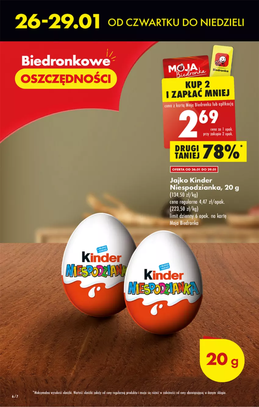 Gazetka promocyjna Biedronka - Gazetka - Biedronka.pl - ważna 26.01 do 01.02.2023 - strona 6 - produkty: Dron, Kinder, Sok