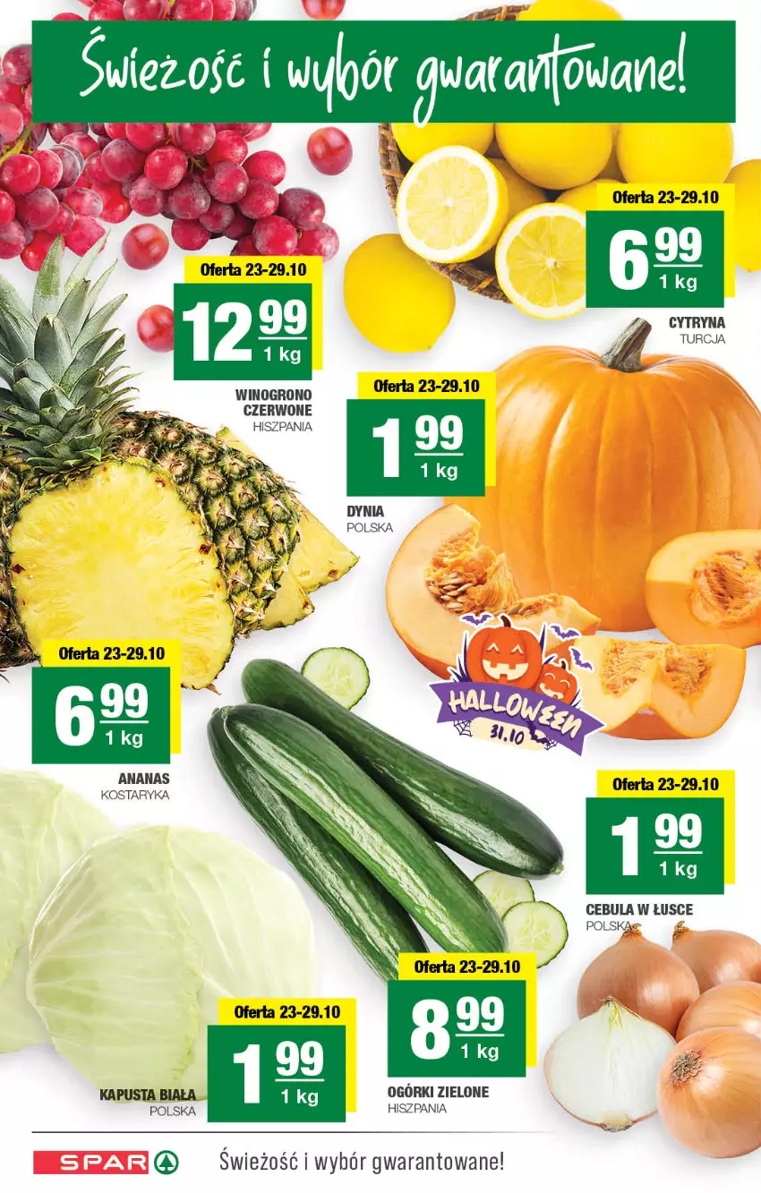 Gazetka promocyjna Spar - Spar - ważna 20.10 do 30.10.2024 - strona 2 - produkty: Ananas, Cebula, Wino