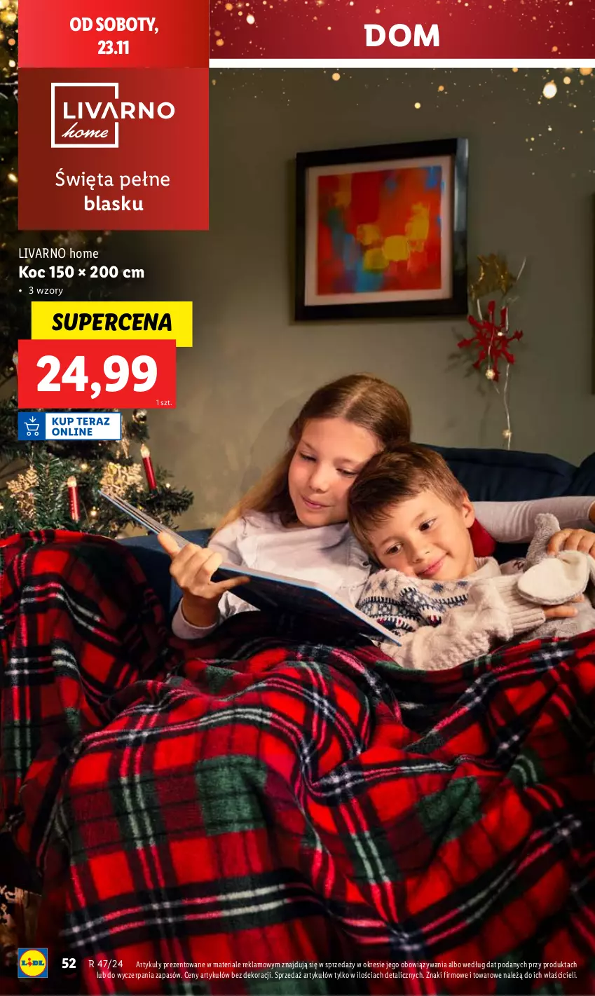 Gazetka promocyjna Lidl - GAZETKA - ważna 18.11 do 23.11.2024 - strona 56 - produkty: Ivar, Koc