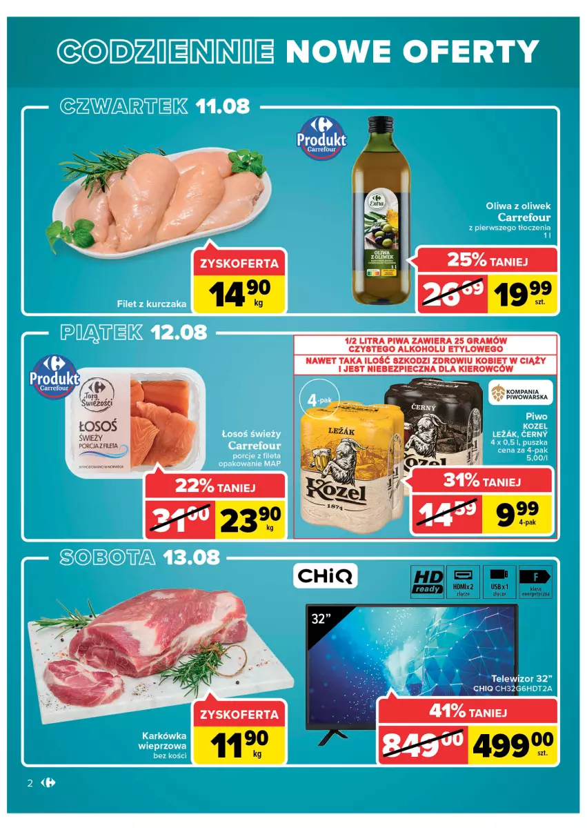 Gazetka promocyjna Carrefour - Gazetka Wielkie Otwarcie Bielany Wrocławskie - ważna 10.08 do 13.08.2022 - strona 2 - produkty: Gra, Piec, Piwa, Piwo, Por