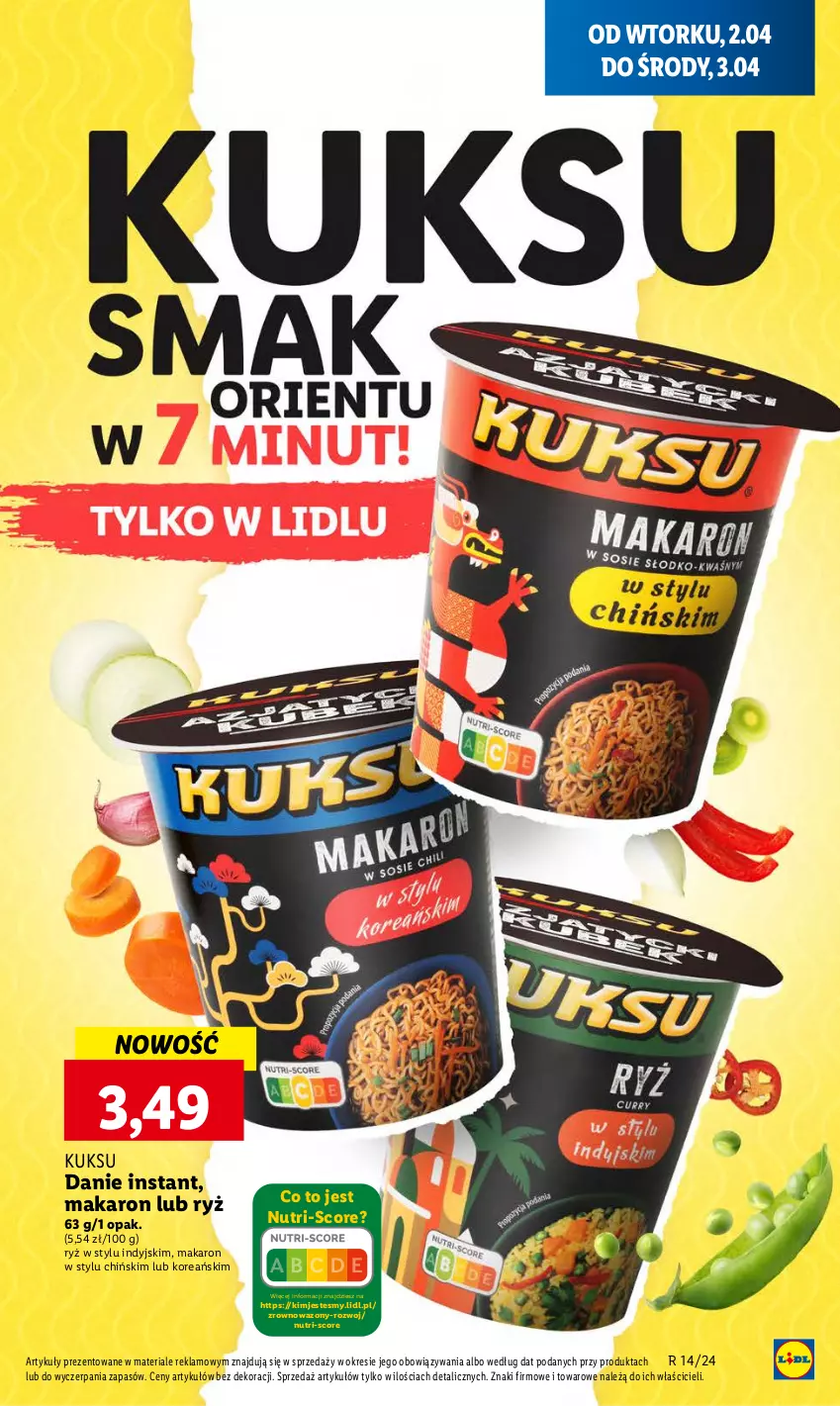 Gazetka promocyjna Lidl - GAZETKA - ważna 02.04 do 03.04.2024 - strona 29 - produkty: Makaron, Ryż, Wazon