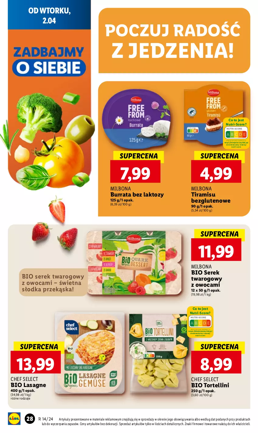 Gazetka promocyjna Lidl - GAZETKA - ważna 02.04 do 03.04.2024 - strona 32 - produkty: Burrata, Lasagne, Ser, Serek, Serek twarogowy, Wazon