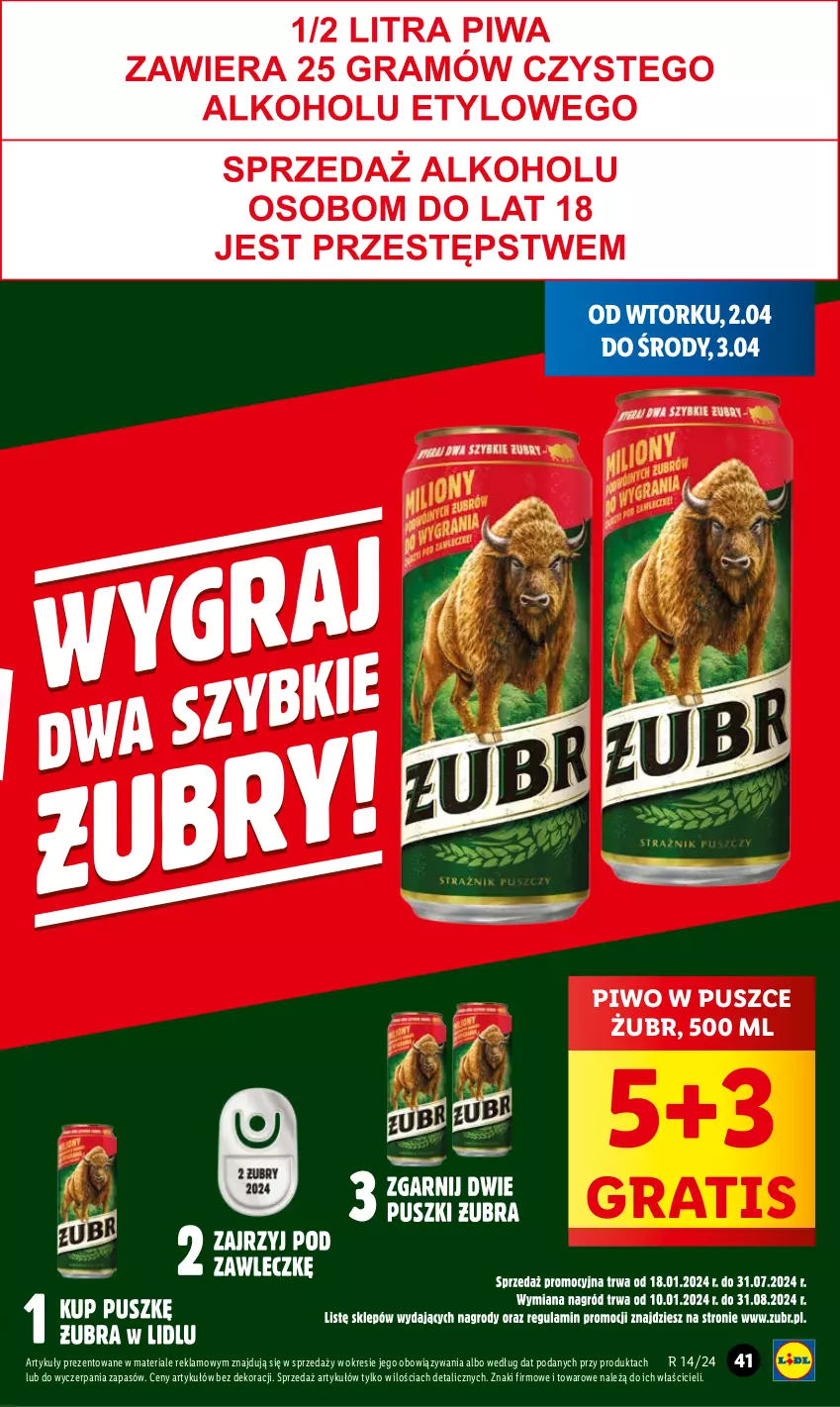 Gazetka promocyjna Lidl - GAZETKA - ważna 02.04 do 03.04.2024 - strona 45 - produkty: Gra, Piwo