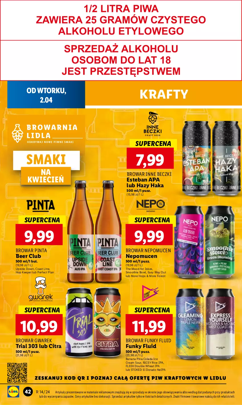 Gazetka promocyjna Lidl - GAZETKA - ważna 02.04 do 03.04.2024 - strona 46 - produkty: Cień, Smoothie