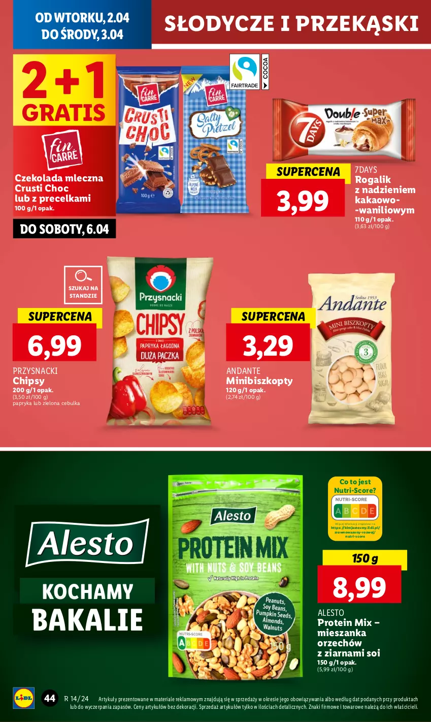 Gazetka promocyjna Lidl - GAZETKA - ważna 02.04 do 03.04.2024 - strona 48 - produkty: Biszkopty, Chipsy, Czekolada, Czekolada mleczna, Gra, Kakao, Koc, Papryka, Przysnacki, Rogal, Rust, Wazon