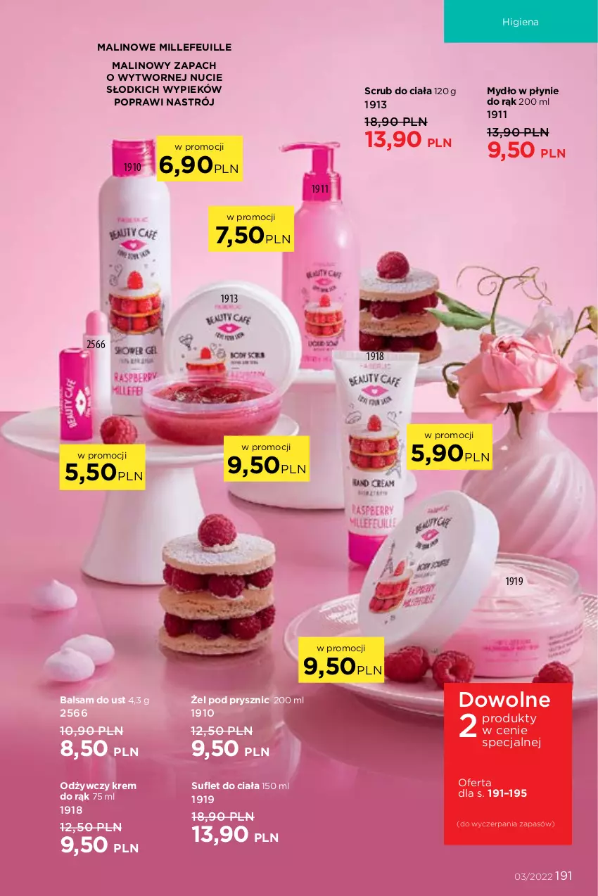 Gazetka promocyjna Faberlic - ważna 07.02 do 20.02.2022 - strona 191 - produkty: Balsam do ust, Krem do rąk, Mydło, Mydło w płynie