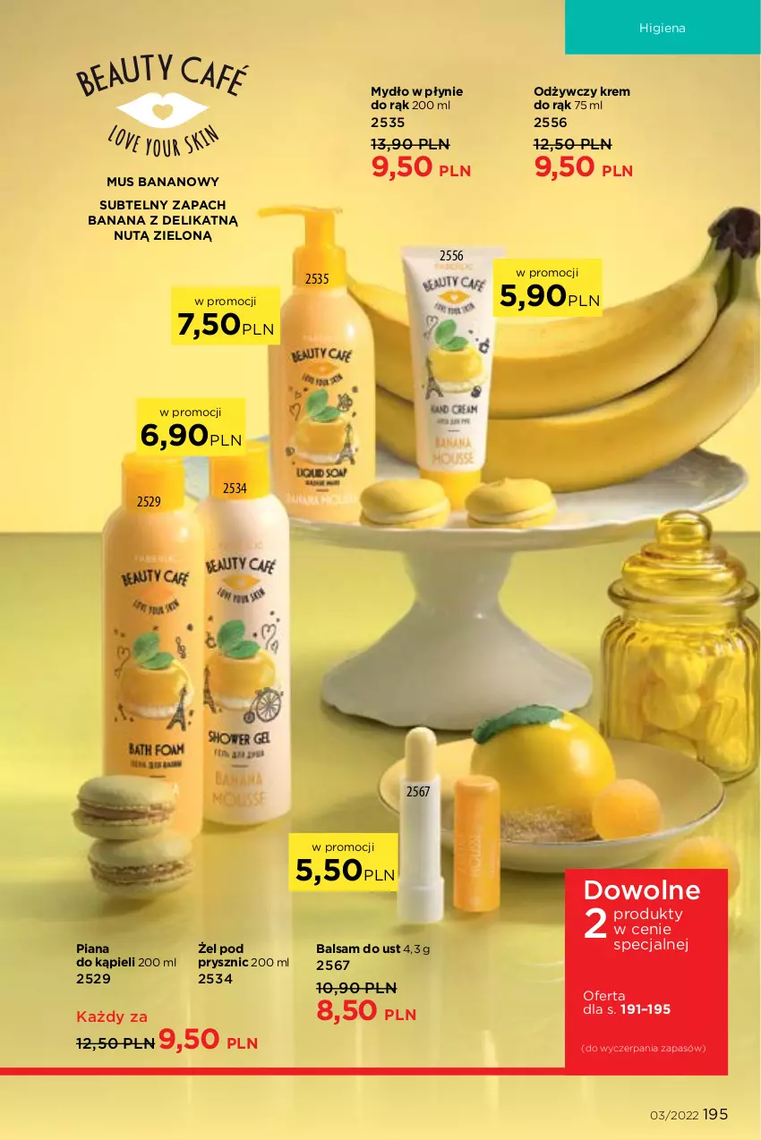 Gazetka promocyjna Faberlic - ważna 07.02 do 20.02.2022 - strona 195 - produkty: Balsam do ust, Krem do rąk, Mus, Mydło, Mydło w płynie