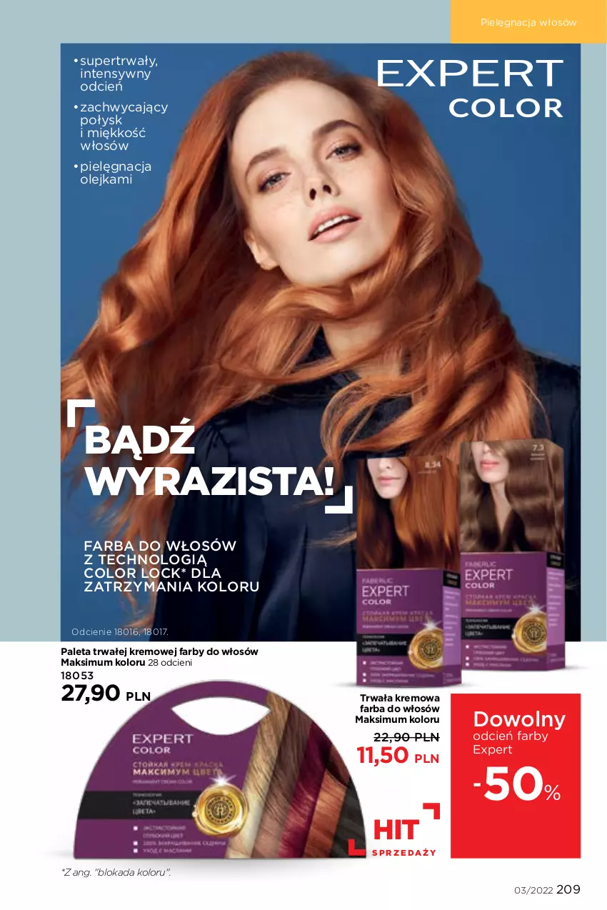 Gazetka promocyjna Faberlic - ważna 07.02 do 20.02.2022 - strona 209 - produkty: Cień, Fa, Farba do włosów, Olej, Paleta, Pielęgnacja włosów