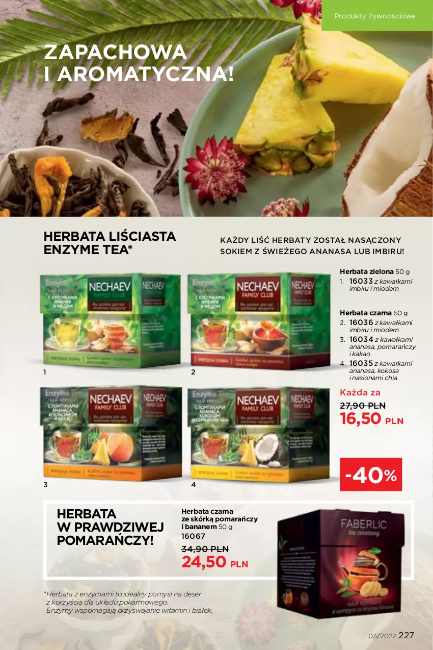 Gazetka promocyjna Faberlic - ważna 07.02 do 20.02.2022 - strona 227 - produkty: Ananas, Chia, Deser, Herbata, Herbata czarna, Imbir, Kakao, Kawa, Kokos, Ser, Sok