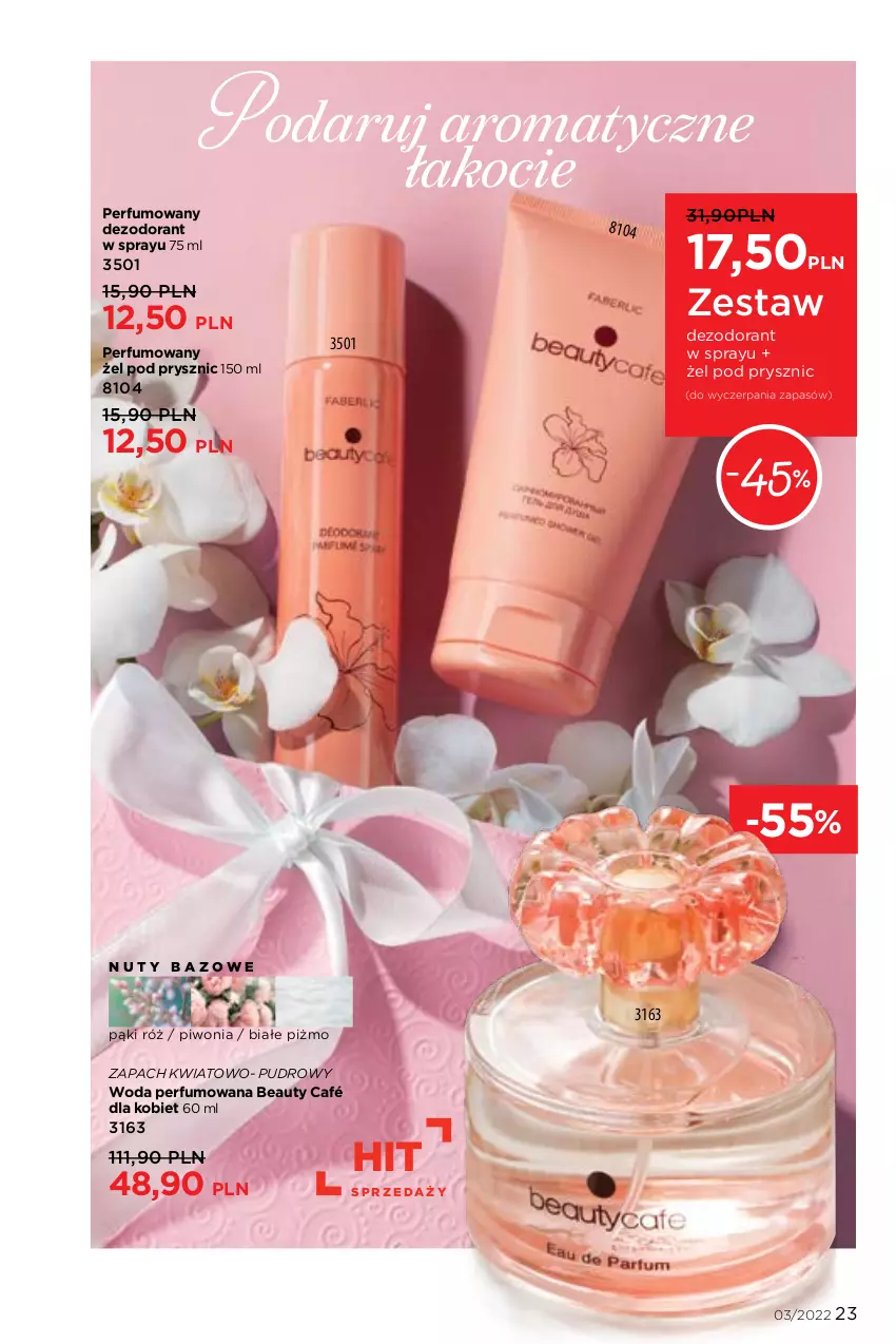 Gazetka promocyjna Faberlic - ważna 07.02 do 20.02.2022 - strona 23 - produkty: Dezodorant, Koc, Nuty, Perfum, Piwo, Woda, Woda perfumowana