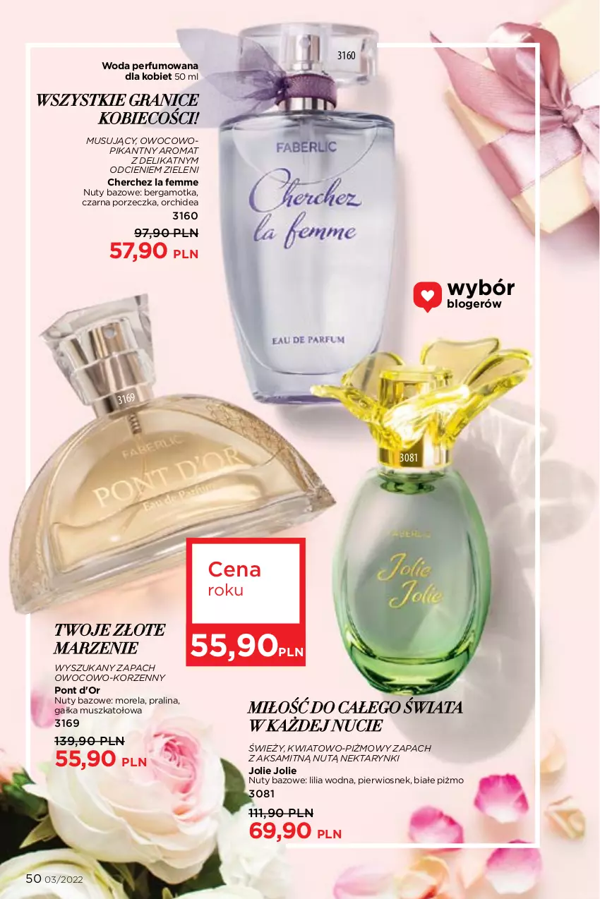 Gazetka promocyjna Faberlic - ważna 07.02 do 20.02.2022 - strona 50 - produkty: Aksam, Gałka, Gra, Morela, Mus, Nektar, Nuty, Perfum, Por, Woda, Woda perfumowana