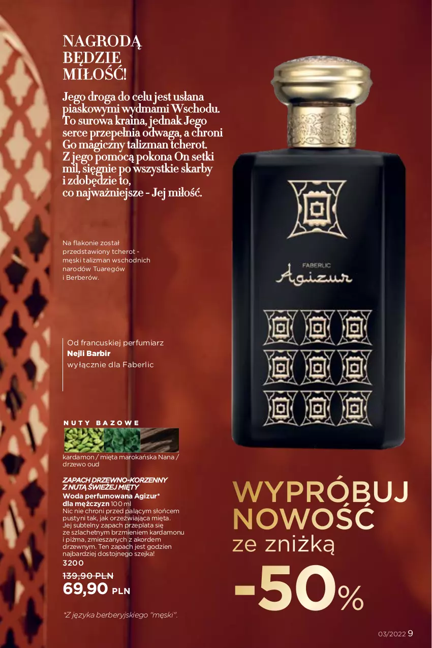 Gazetka promocyjna Faberlic - ważna 07.02 do 20.02.2022 - strona 9 - produkty: Fa, Mięta, Nuty, Perfum, Ser, Waga, Woda, Woda perfumowana