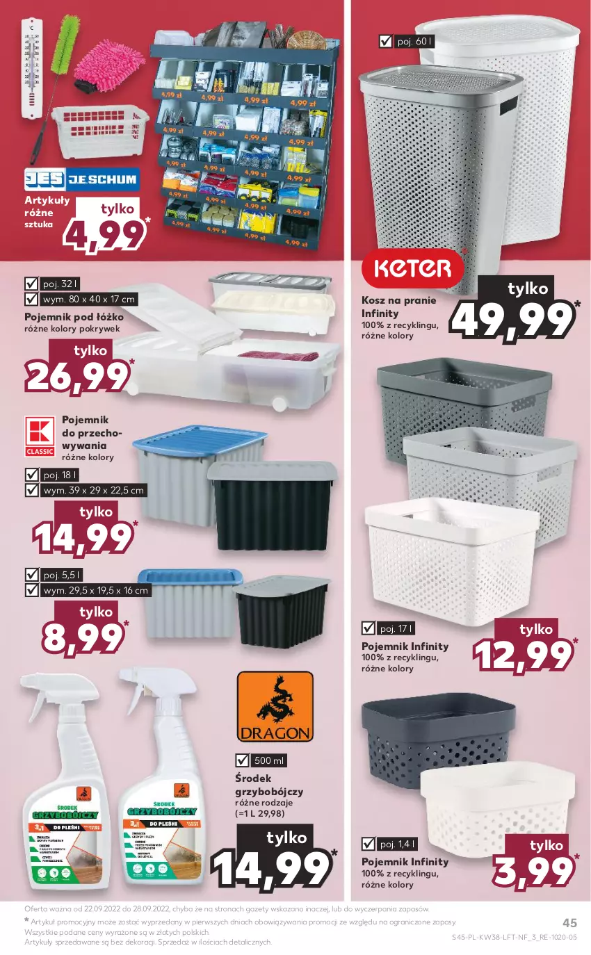 Gazetka promocyjna Kaufland - OFERTA TYGODNIA - ważna 22.09 do 28.09.2022 - strona 45 - produkty: Gra, Kosz, Pojemnik, Pojemnik do przechowywania