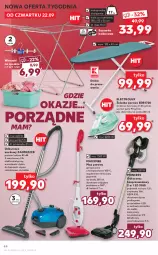 Gazetka promocyjna Kaufland - OFERTA TYGODNIA - Gazetka - ważna od 28.09 do 28.09.2022 - strona 44 - produkty: Odkurzacz, Por, Mop, Deska do prasowania, Electrolux, Mop parowy, Wieszak, Szczotka, Pojemnik, Odkurzacz bezprzewodowy, Suszarka balkonowa, Suszarka, Spodnie, Orka