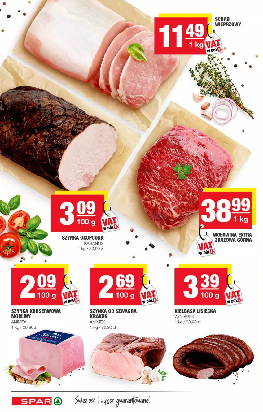 Gazetka promocyjna Spar - Spar - ważna 02.03 do 12.03.2022 - strona 8 - produkty: Gra, Kabanos, Kiełbasa, Krakus, Morliny, Ser, Szynka, Szynka konserwowa, Wołowina