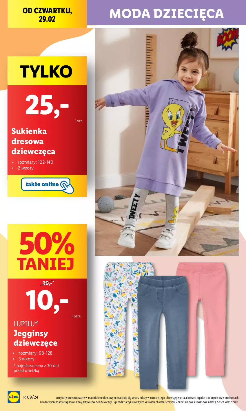 Gazetka promocyjna Lidl - GAZETKA - ważna 29.02 do 02.03.2024 - strona 16 - produkty: Dres, Dzieci, Gin, Moda, Sukienka