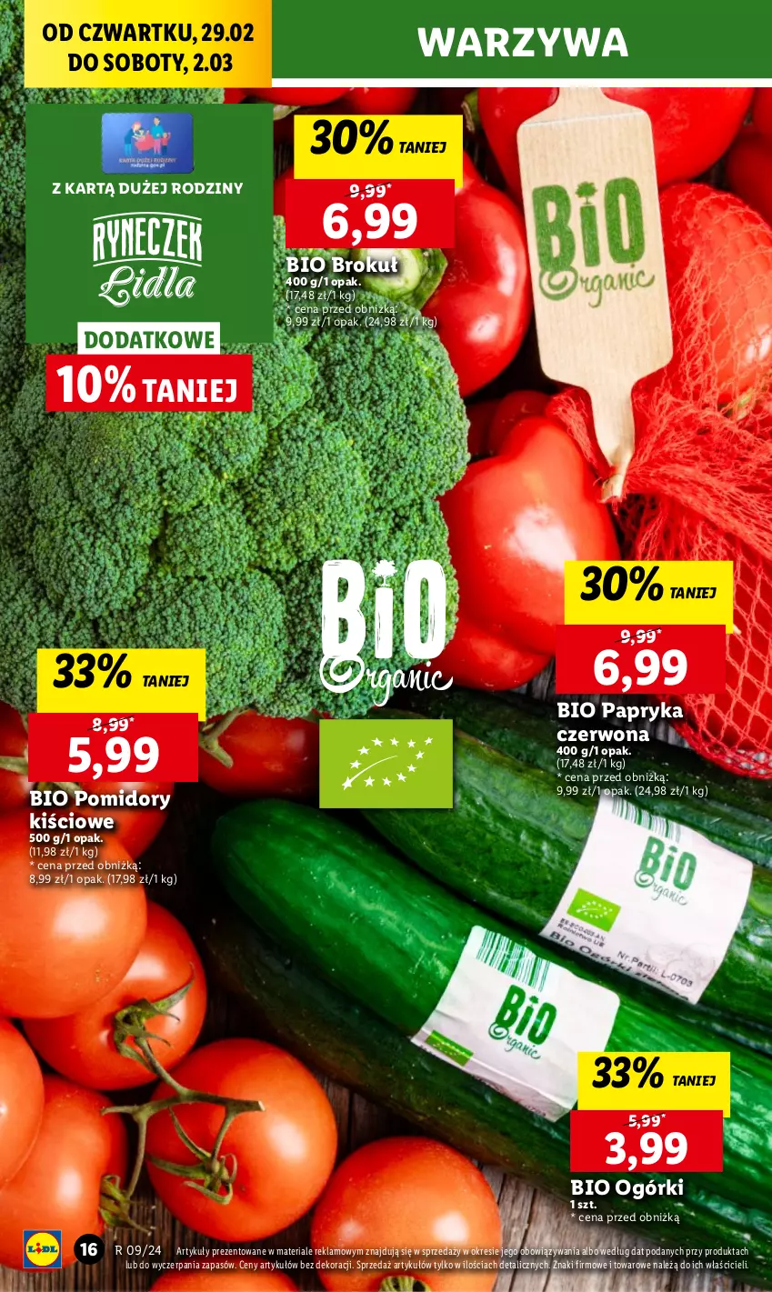 Gazetka promocyjna Lidl - GAZETKA - ważna 29.02 do 02.03.2024 - strona 20 - produkty: Chleb, Papryka, Papryka czerwona, Pomidory, Ser, Warzywa