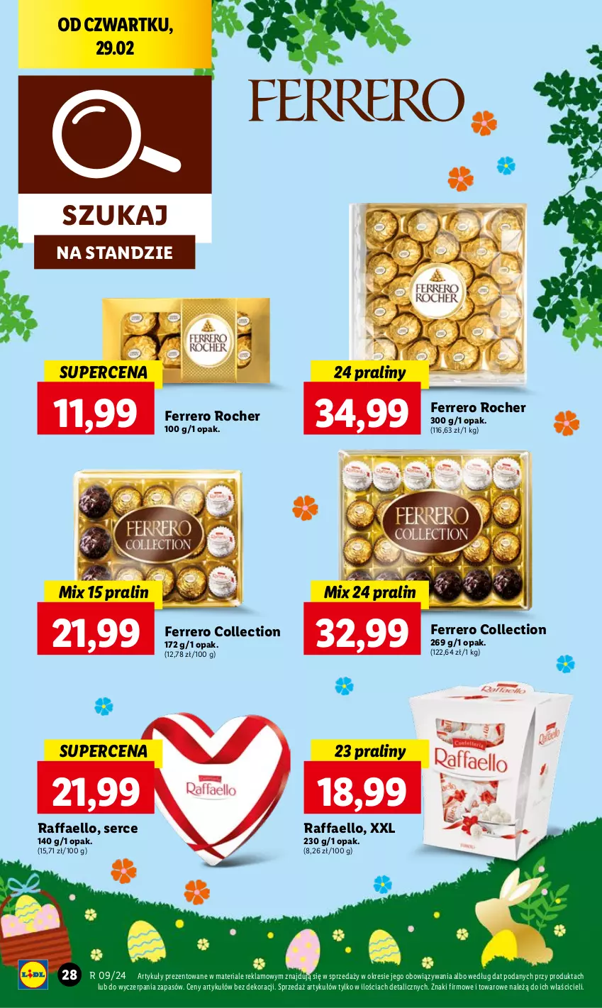 Gazetka promocyjna Lidl - GAZETKA - ważna 29.02 do 02.03.2024 - strona 34 - produkty: Fa, Ferrero, Ferrero Rocher, Praliny, Raffaello, Ser