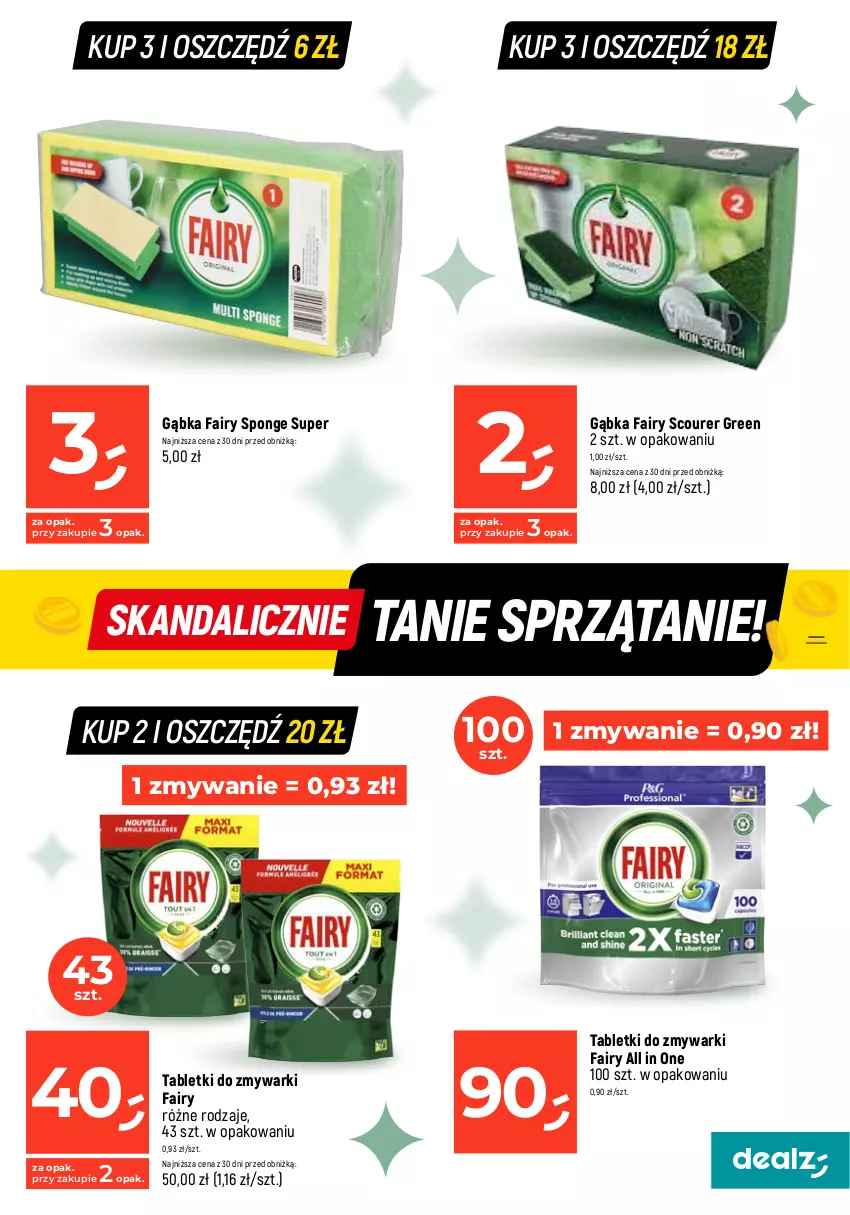 Gazetka promocyjna Dealz - MAKE A DEALZ - ważna 02.01 do 10.01.2024 - strona 17 - produkty: Fa, Fairy, Papier, Ręcznik, Sprzątanie, Tablet, Tabletki do zmywarki, Zmywarki