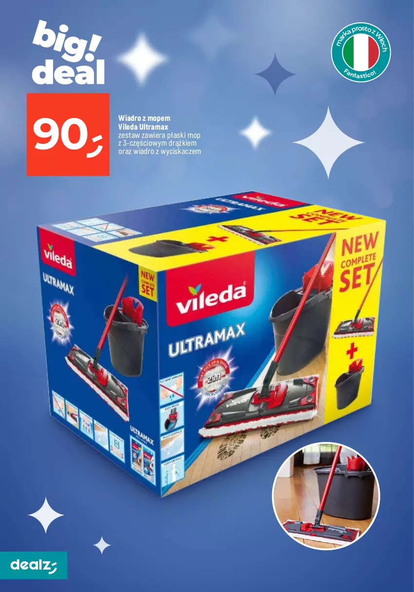 Gazetka promocyjna Dealz - MAKE A DEALZ - ważna 02.01 do 10.01.2024 - strona 18 - produkty: Fa, Mop, Rama, Sprzątanie, Top, Vileda, Wiadro, Wiadro z wyciskaczem, Wkład do mopa